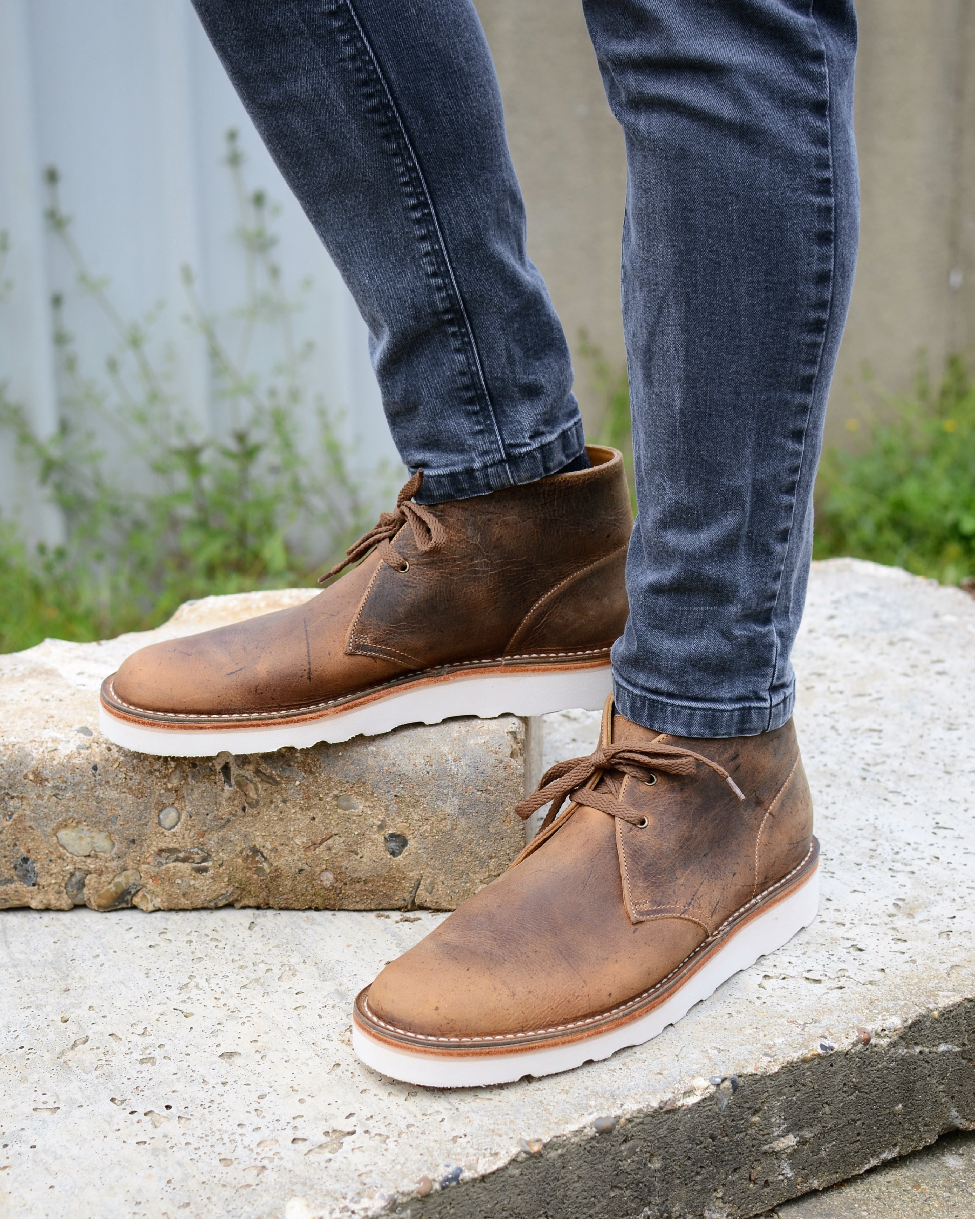 Wearing Kudu Chukka Boots