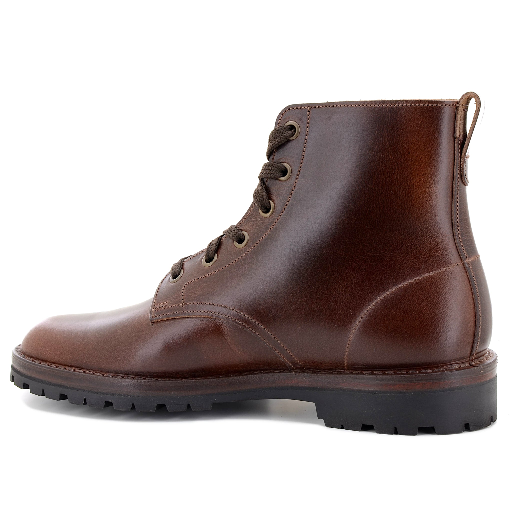 brown commando walking boots