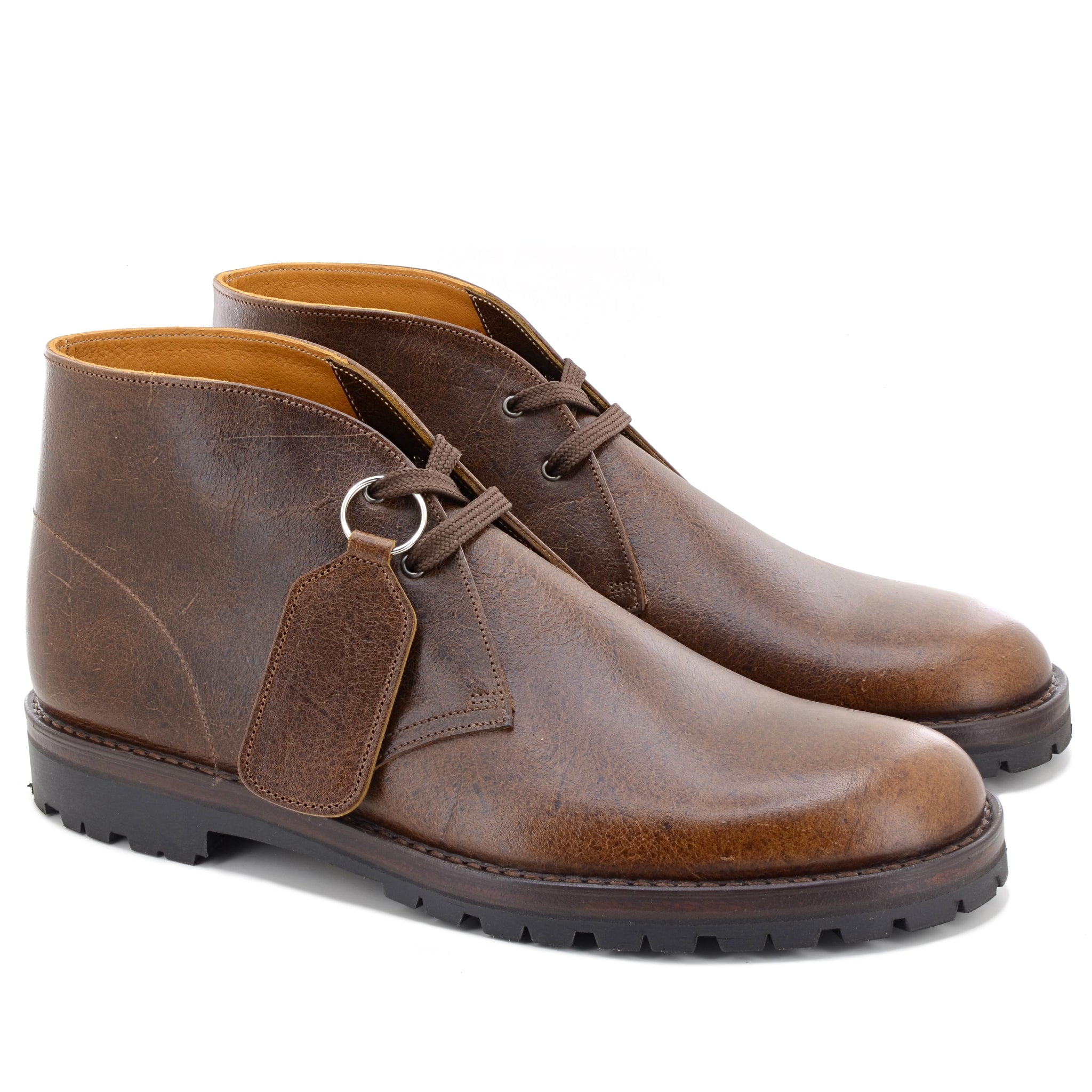 pair kudu leather desert chukka boots
