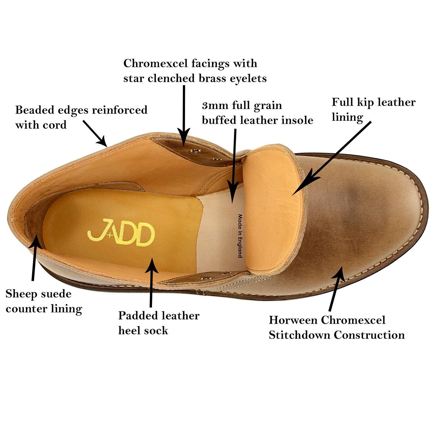 Horween Leather Desert Boots Made in UK