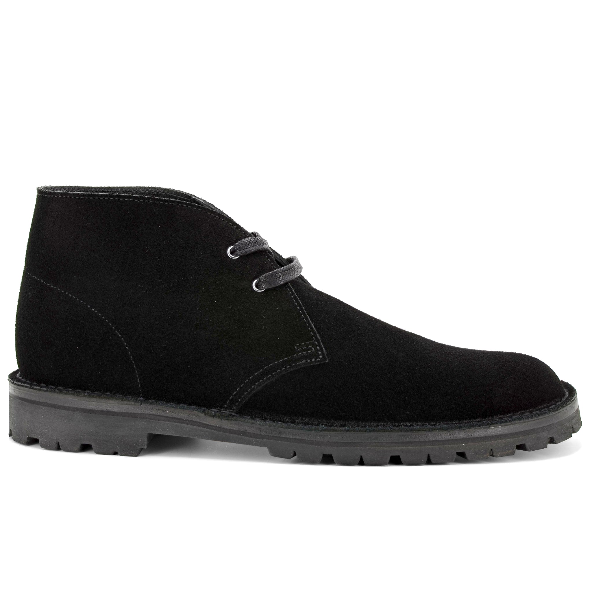 black suede desert boot