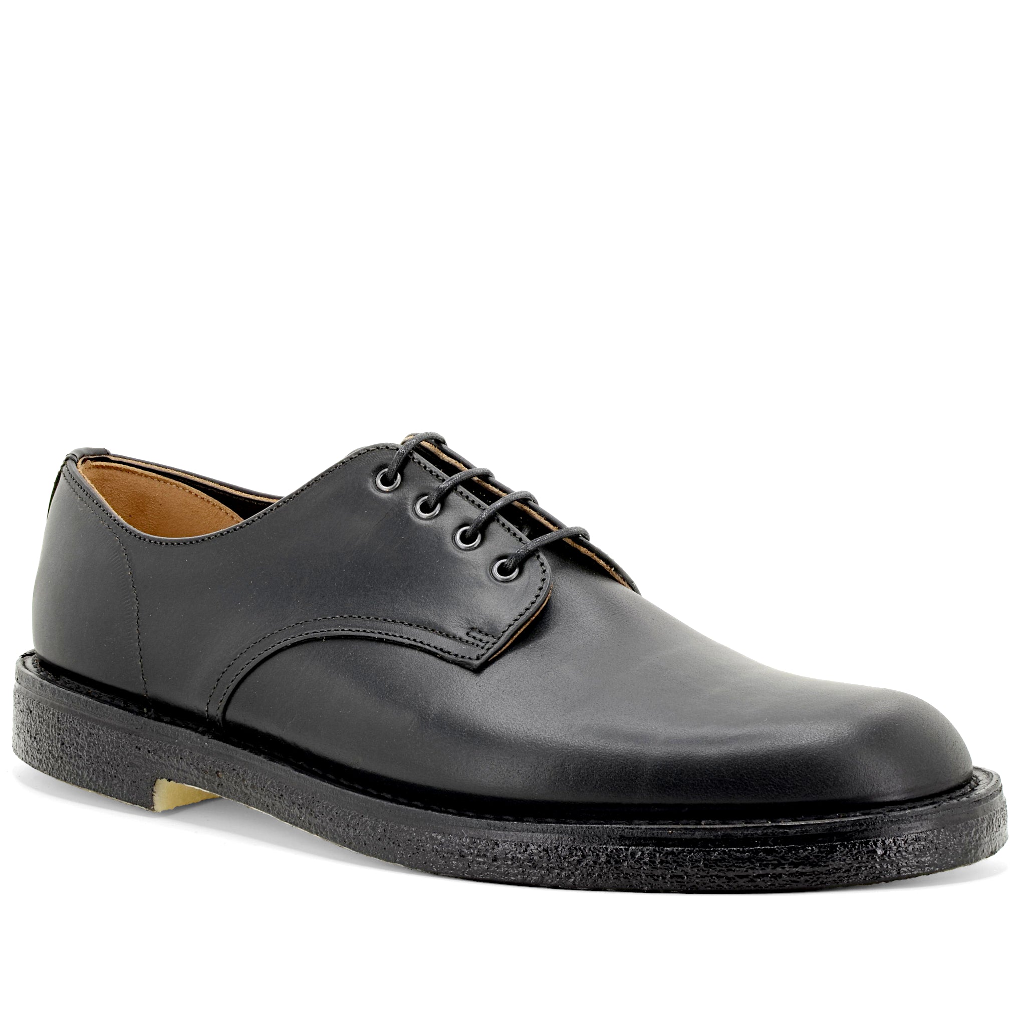 calf black mens derby shoe