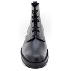 6 eye derby boot black