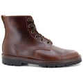brown leather walking boot
