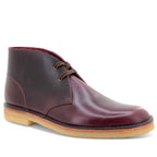 burgundy desert boots crepe sole