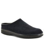 navy suede slipper