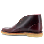 smooth ox blood chukka boots crepe