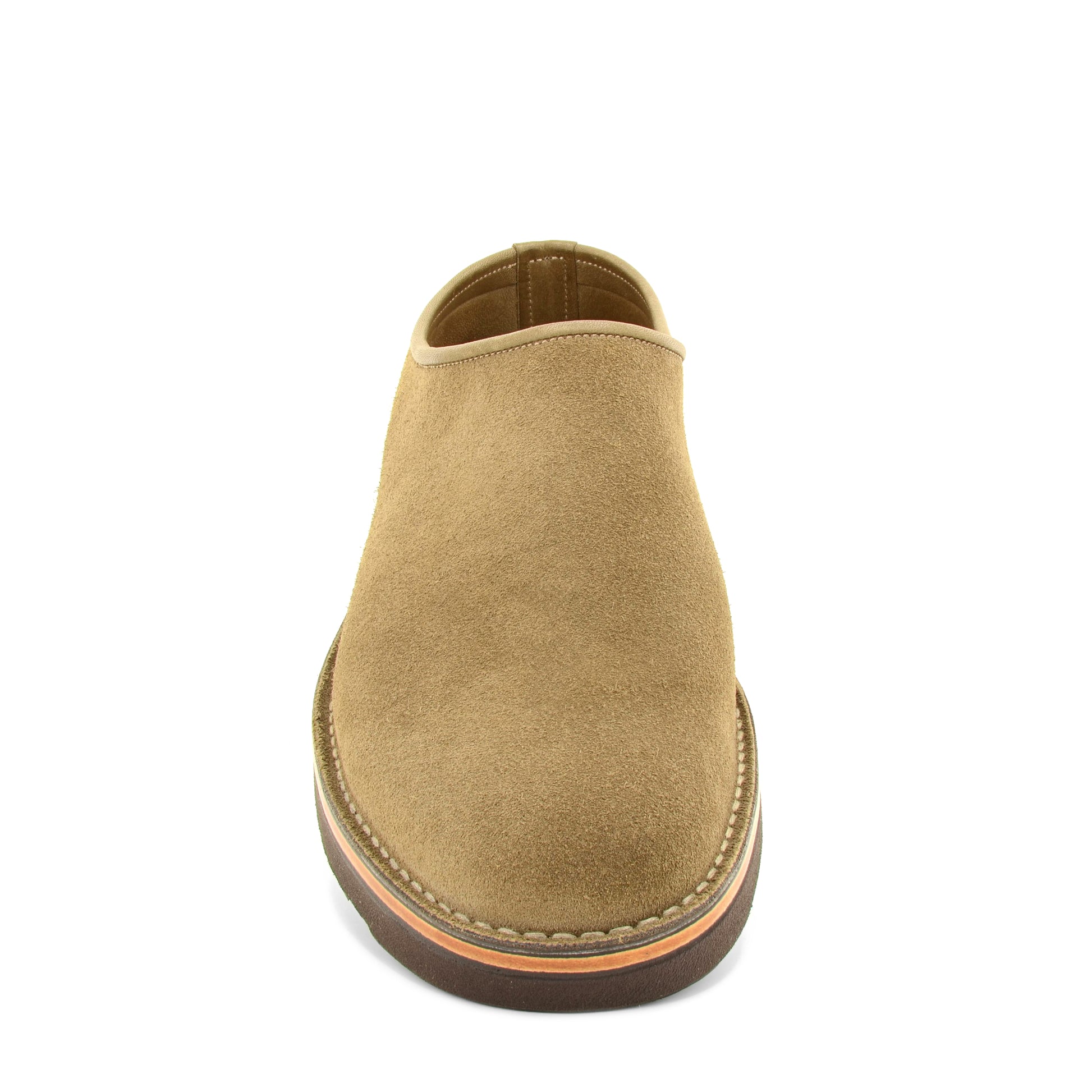tan leather slip on shoe
