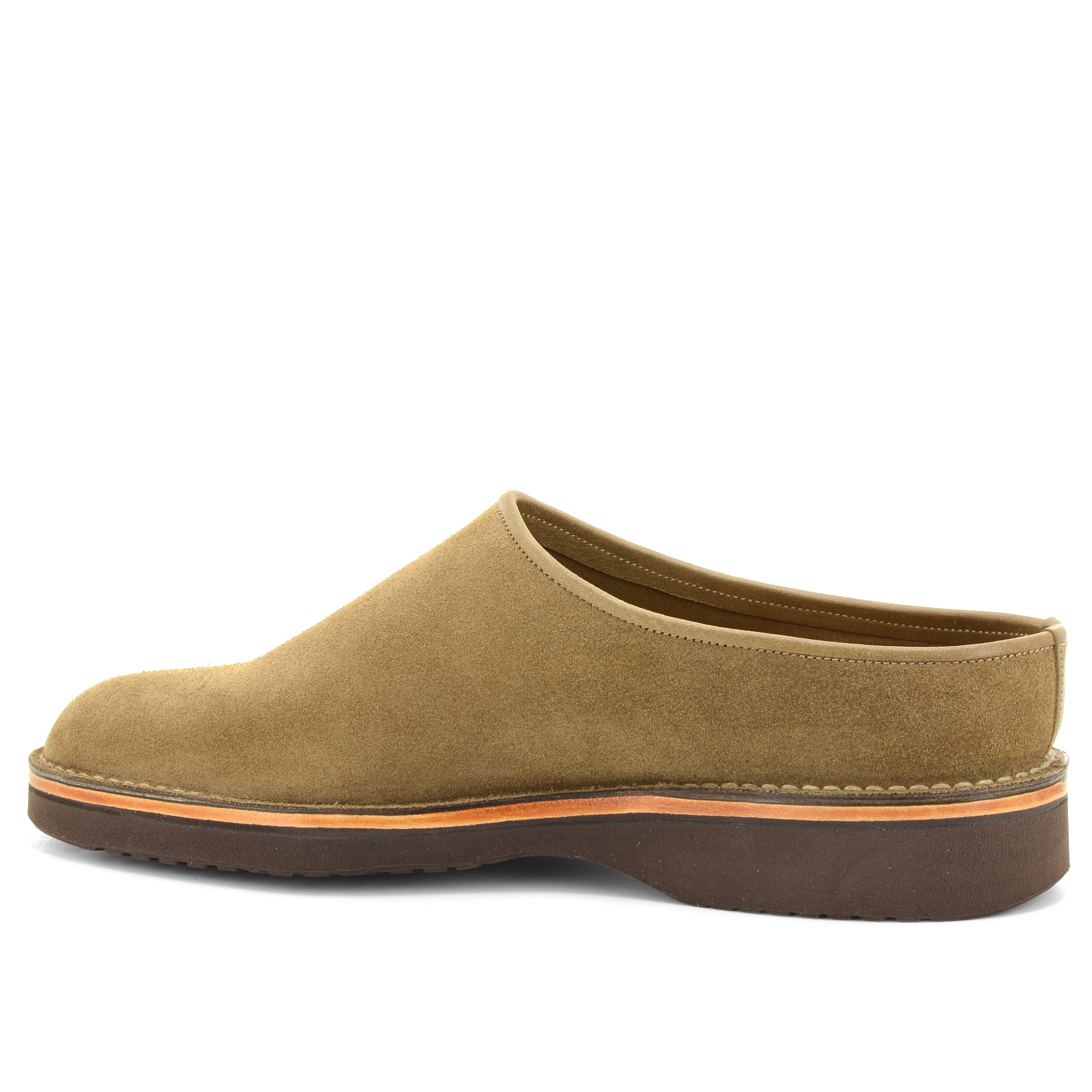 tan suede slipper