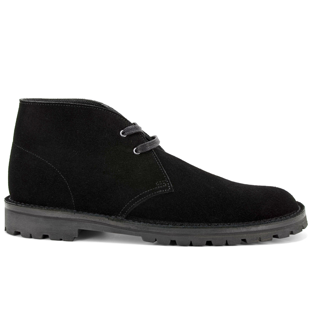 black suede desert boot