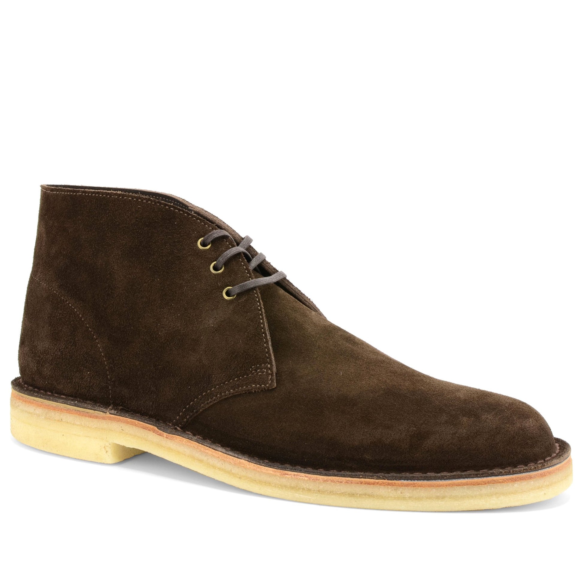 brown desert boots natural crepe