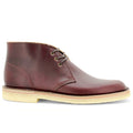 burgundy leather desert boot