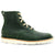 green leather walking boots